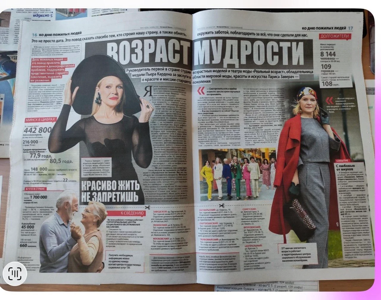 Вечерний Минск  Элегантные годы Время мудрости и статусности 